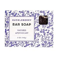 Huckleberry Premium Bar Soap - Cold-Processed Castile Soap - Eco-Friendly, Vegan, Hypoallergenic, All-Natural, Handmade in USA