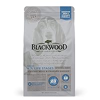 Blackwood Special Diet All Life Stages Dry Dog Food, 5Lb., Catfish & Pearled Barley Recipe, Sensitive Skin and Stomach, Grain Free Dog Food