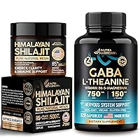 NUTRAHARMONY GABA with L-Theanine Capsules & Himalayan Shilajit Resin