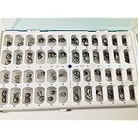 1 Box(96 pieces) Dental Stainless Steel Primary Molar Pediatric Kids Crown PMC Cavity Protect Children First Teeth