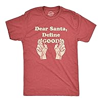 Crazy Dog Mens T Shirts Sarcastic Humor Christmas Offensive Joke Tees for Holiday Parties