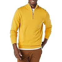 Amazon Essentials Men's 100% Cotton Quarter-Zip Sweater