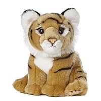 Aurora® Adorable Miyoni® Tots Bengal Tiger Cub Stuffed Animal - Lifelike Detail - Cherished Companionship - Brown 10 Inches