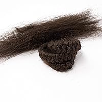 Mehron Makeup Crepe Hair 12-inch Braid (Dark Brown)