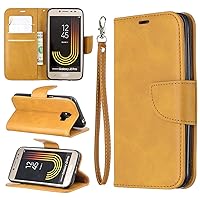 Ultra Slim Case Case for Samsung Galaxy J2 PRO 2018 Multifunctional Wallet Mobile Phone Leather Case Premium Solid Color PU Leather Case,Credit Card Holder Kickstand Function Folding Case Phone Back C