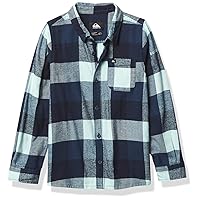 Quiksilver Motherfly Boy Button Up Flannel Shirt