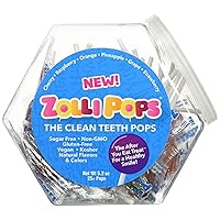Zollipops Clean Teeth Lollipops, Anti Cavity Lollipops, Delicious Assorted Flavors, Variety, 5.2 Ounce (Pack of 1)