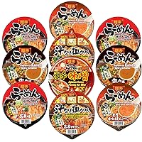 Menraku Authentic Japanese Ramen Noodle Bowls Spicy Series, Spicy and Hot, Spicy Miso Tonkotsu, Spicy Sesame, Sichuan Inspired Spicy Sesame (Pack of 12)