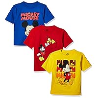 Disney Boys' Mickey Mouse 3-Pack T-Shirts