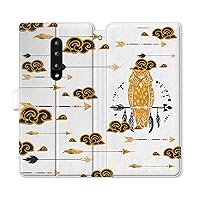 Wallet Case Replacement for OnePlus Nord OnePlus 11 8T+ 10T 5G 8 Pro 1+7T One+ 7 Pro 7 Folio Bird Wisdom PU Leather Flip Bohemian Cover Feathers Moon Card Holder Snap Owl Magnetic Yellow Tribal