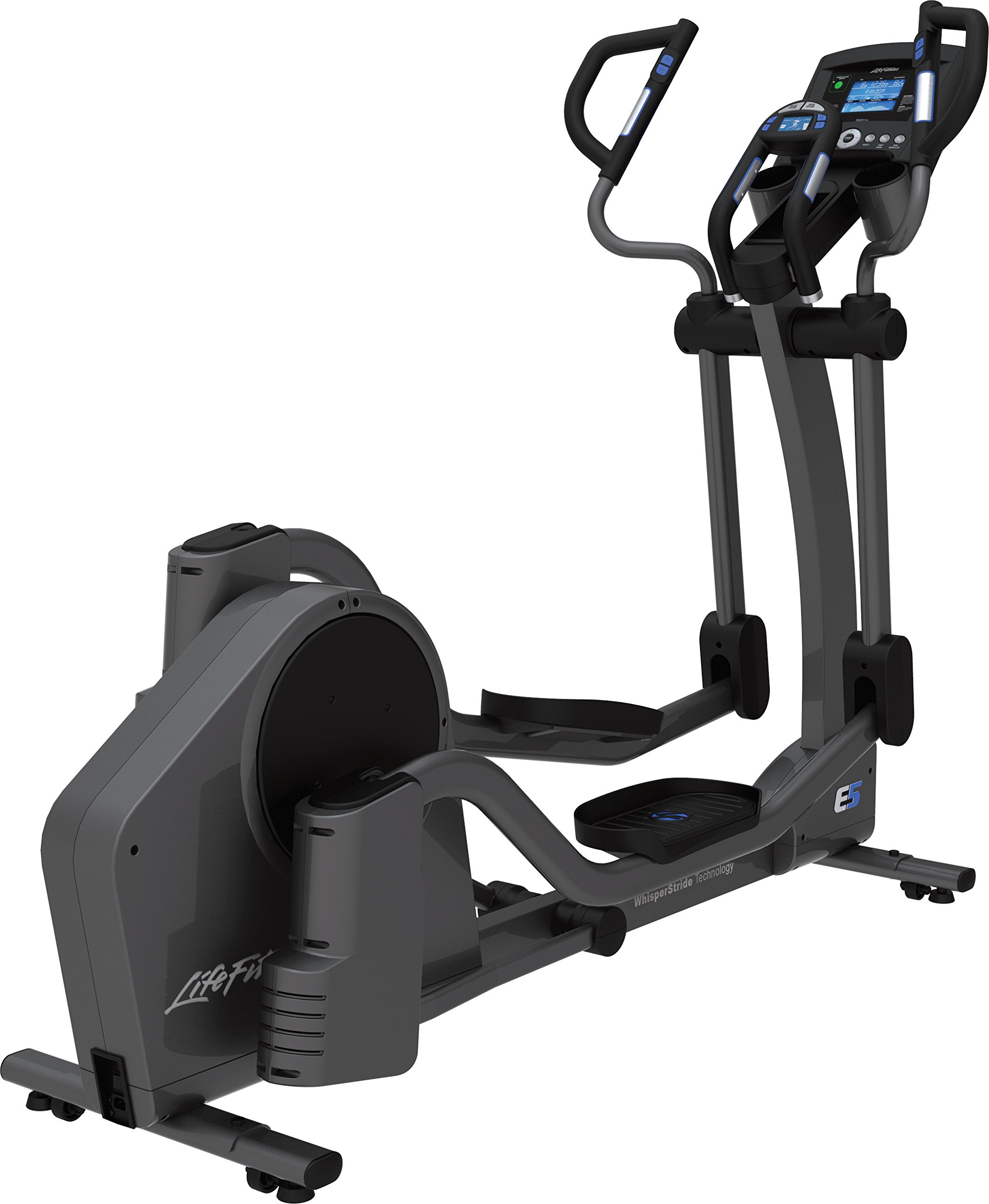 Life Fitness E5 Cross Trainer Elliptical Exercise Machine with Go Console, Titanium