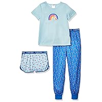 Calvin Klein Girls Sleepwear T-Shirt & Pj Shorts & Pajama Pant Sleep Set