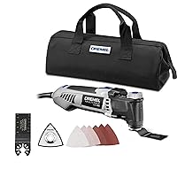 Dremel Multi-Max MM35-02 3.5 Amp Variable Speed Corded Oscillating Multi Tool Kit with 8 Accessories and Storage Bag - Ideal for Metal & Wood Cutting, Grout Removal, and Sanding Applications