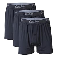 Chill Boys Performance Boxers 3 Pack Men's Underwear Cool Mens Boxers. Moisture Wicking Underwear. Comfortable Boxer Shorts