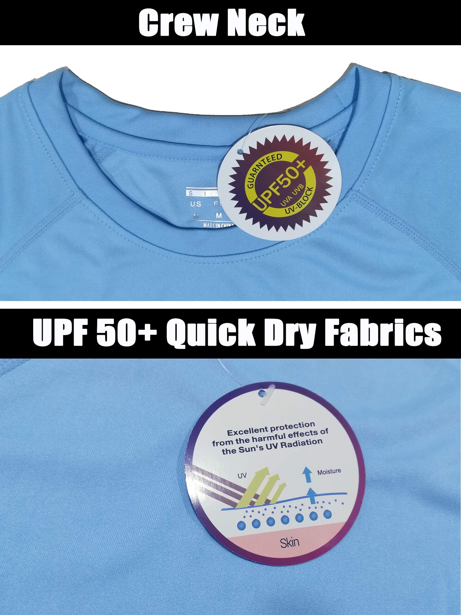MAGCOMSEN Men's Long Sleeve Shirts UPF 50+ UV Sun Protection Athletic Shirts for Hiking Running Workout Rash Guard