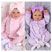 BABESIDE Lifelike Reborn Baby Dolls Girl Sunny 17-Inch Cute Realistic Baby Doll Poseable Smiling Real Life Baby Dolls with Complete Accessories and Gift Box for 3+ Years Old Gifts