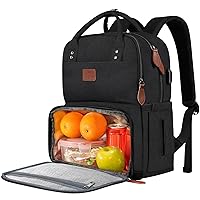 MATEIN Work Backpack Woman, Insulated Cooler Backpacks with Lunch Box, 15.6 Inch Laptop Backpack with USB Port Reusable Water Resistant Tote Food Bag for College Beach Camping Picnics Womens Gift