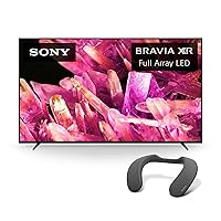 Sony 75 Inch 4K Ultra HD TV X90K Series: BRAVIA XR Full Array LED Smart Google TV, XR75X90K- 2022 Model w/SRS-NS7 Wireless Neckband Bluetooth Speaker, Included Wireless TV Adaptor WLA-NS7