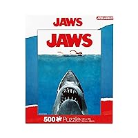 AQUARIUS Jaws (500 Piece Jigsaw Puzzle) - Glare Free - Precision Fit - Officially Licensed Jaws Merchandise & Collectibles - 14x19 Inches