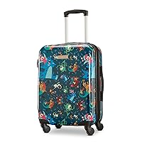 American Tourister Unisex Kid's Disney Hardside Luggage with Spinner Wheels, Multicolor, Carry-On 20-Inch