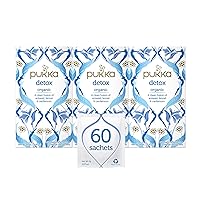 Organic Detox Tea, Aniseed, Fennel and Cardamom, Perfect for Inner Reset, Pack of 3 (60 Tea Bags)