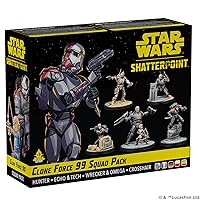 Star Wars Shatterpoint Clone Force 99 Squad Pack - Tabletop Miniatures Game, Strategy Game for Kids and Adults, Ages 14+, 2 Players, 90 Minute Playtime, Made by Atomic Mass Games