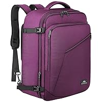 MATEIN Travel Backpack for Women, Expandable Flight Approved Carry on Water Resistant Lightweight Suitcase, Large Business Weekender Personal Item Backpack, Gift for Traveler, Purple