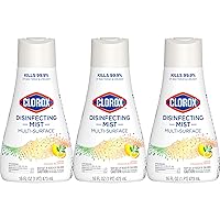 Clorox Disinfecting Mist Spray Refill, Household Essentials, Lemon and Orange Blossom, 3 Refills, 16 Fl Oz Each