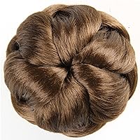 Hair Bun Hairpiece Braided Hair Clip in Ponytail Hair Extension