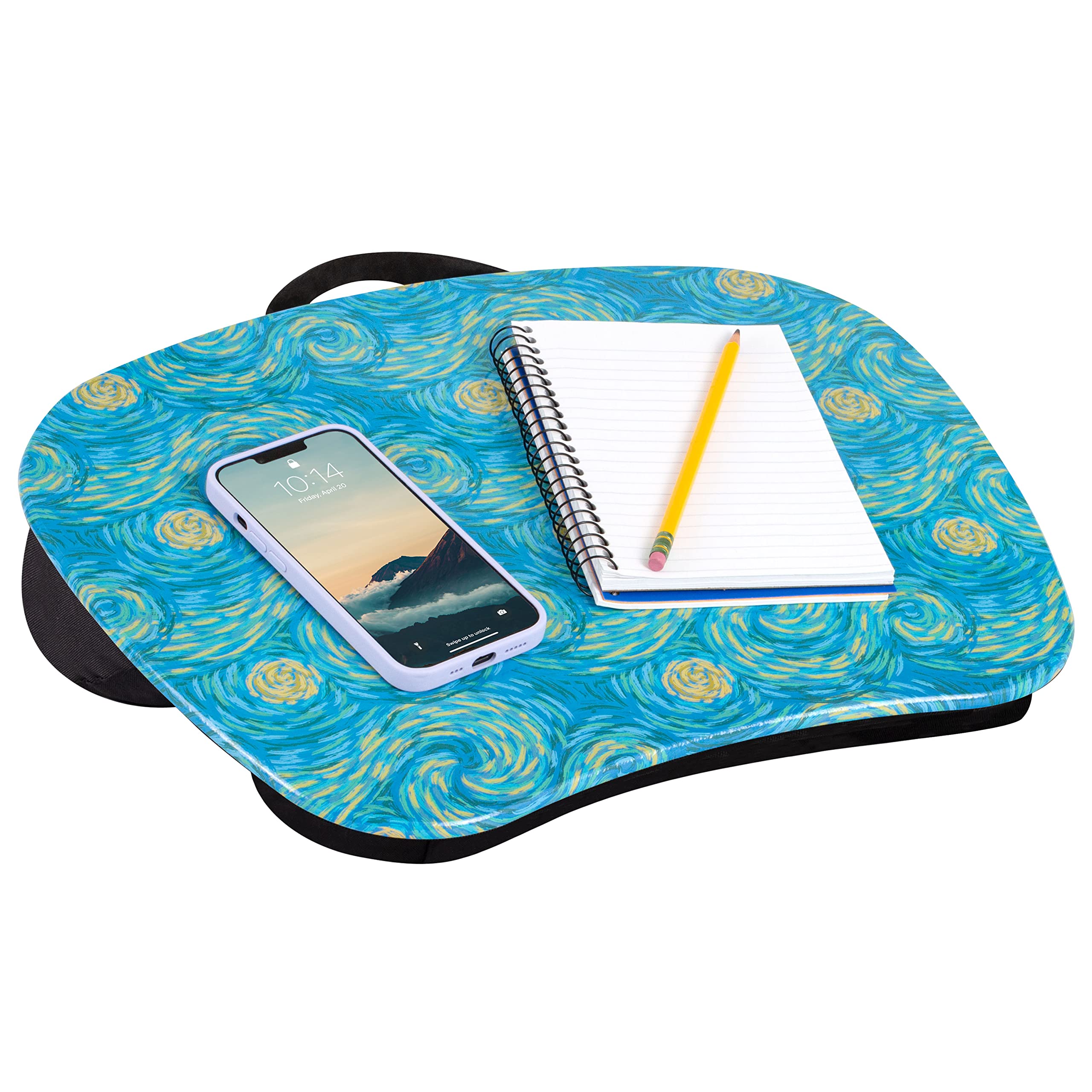 LapGear MyStyle Portable Lap Desk with Cushion - Starry Blue - Fits up to 15.6 Inch Laptops - Style No. 45339