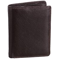 ViscontiBrixton - Men's Leather Wallet, Brown (Chocolate),