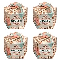 Cheersville! 4 Pack Mini Origami Pop Up Planter Appreciation Gift Forget-Me-Not Seed Packet, Peat Pellet, 2.5