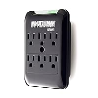 Minute Man Minuteman MMS660S Slim line Series Surge Protector, AC 120 V, 1.8 kW, 6 Output connectors