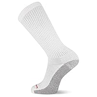 Wolverine Men's Cotton Comfort Over the Calf Socks - 6 Pairs - Breathable Arch Support