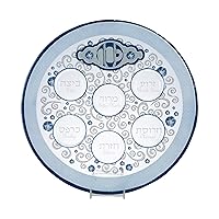 RITE LITE Glass `Elegant` Seder Plate, 1 EA