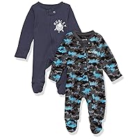 Hurley unisex-baby Multi-pack Footed Coverall