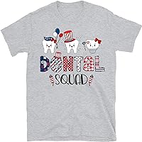 Cute Tooth July 4th Dentist Shirt, Dental Squad Shirt, Happy USA Independence,Gift for Dentist,Hygienist St America Flag Bt