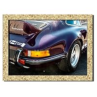 911 Rs Vintage Car Wall Art Decor Picture Painting Poster Print on Fine Art Paper Panels Pieces - Vintage Car Theme Wall Decoration Set - German Classic Car Wall Picture for Showroom Office