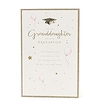Graduation Card for Granddaughter, Granddaughter Graduation Card - Ideal to Send with Graduation Gift, Graduation Gift Card for Granddaughter - Congratulations Granddaughter Card