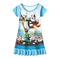 Boys Girls Panda Clothes Set Kids Cartoon Movie Shirt and Shorts Toddler Casual Playwear Outfit Party Gift