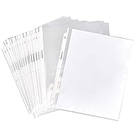Amazon Basics Clear Sheet Protector for 3 Ring Binder, 8.5