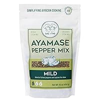 Simi & Temi Ayamase Pepper Mix | Nigerian Stew | No Preservatives| Dried Peppers | 16 oz | Mild