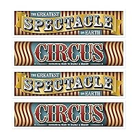 Beistle Vintage Circus Banners 4 Piece, 15