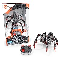 HEXBUG Remote Control Black Widow, Rechargeable Robot Spider Toys for Kids, Adjustable Robotic Black Widow Figure STEM Toys for Boys & Girls Ages 8 & Up