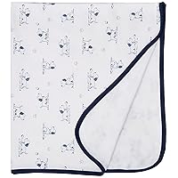 Little Me Blankets for Baby Boys' Puppy Toile Swaddling Receiving Blanket