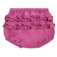 Made in USA Baby Girls Ruffle Swim Diaper Cover Reusable Leakproof for Swimming Pool Lessons Beach, Plum, 4T