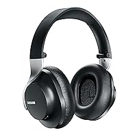 Shure AONIC 40 Over Ear Wireless Bluetooth Noise Cancelling Headphones with Microphone, Studio-Quality Sound, 25 Hour Battery Life, Fingertip Controls, iPhone & Android Compatible - Black