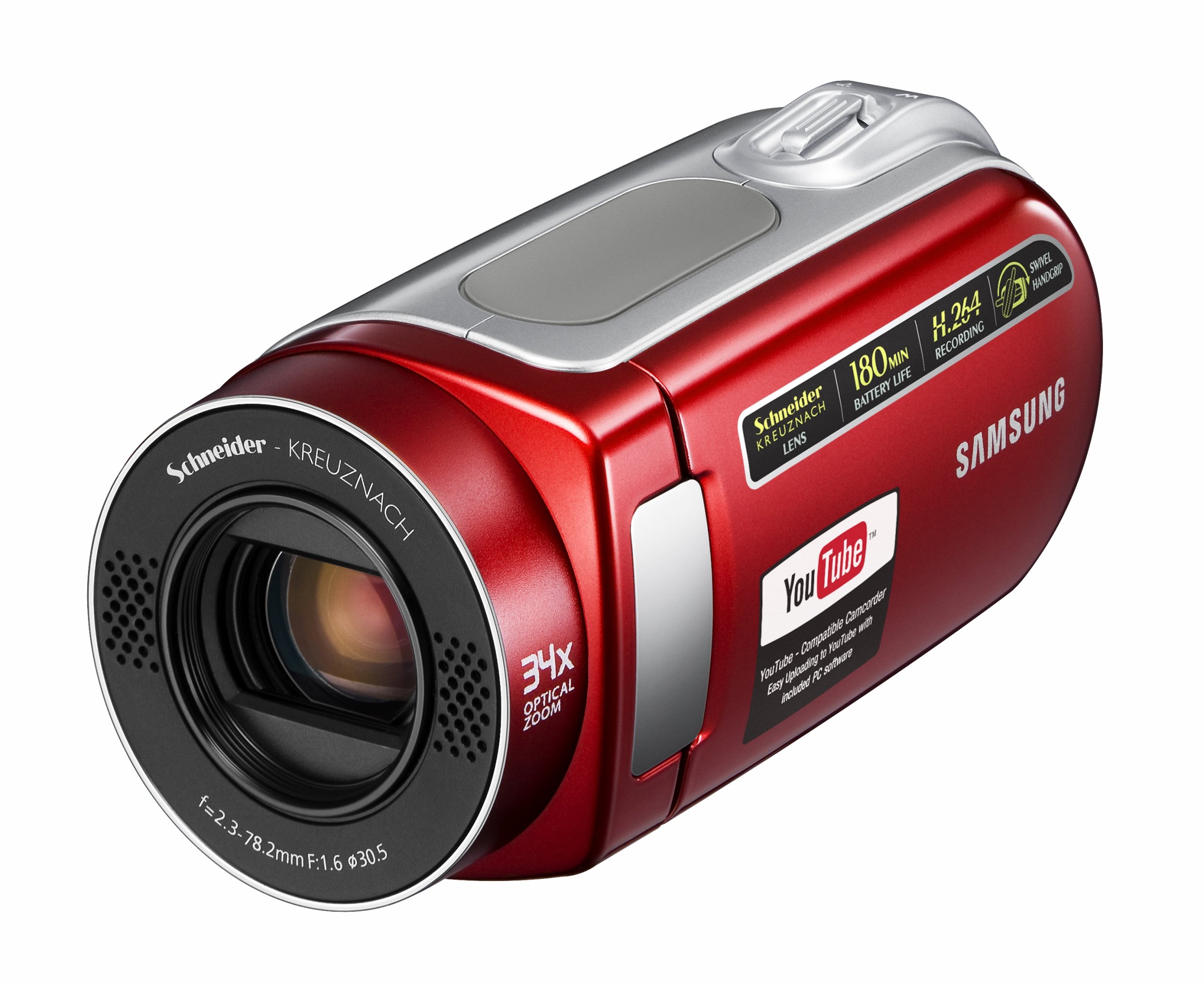 Samsung SC-MX20 Flash Memory Camcorder w/34x Optical Zoom (Red)