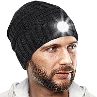 LED Lighted Beanie Bundle – Perfect for Outdoor Activities & DIY Tasks, Unisex, Great Gift Idea