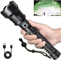 Rechargeable Flashlights 990,000 Lumens, Super Bright LED Flashlight High Lumens with USB Cable, 5 Modes Waterproof Flashlight Powerful Flash Light for Home Camping Hiking